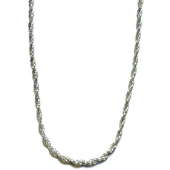 Sterling Silver Sparking Facets Rope Chain - Picture 1 of 5
